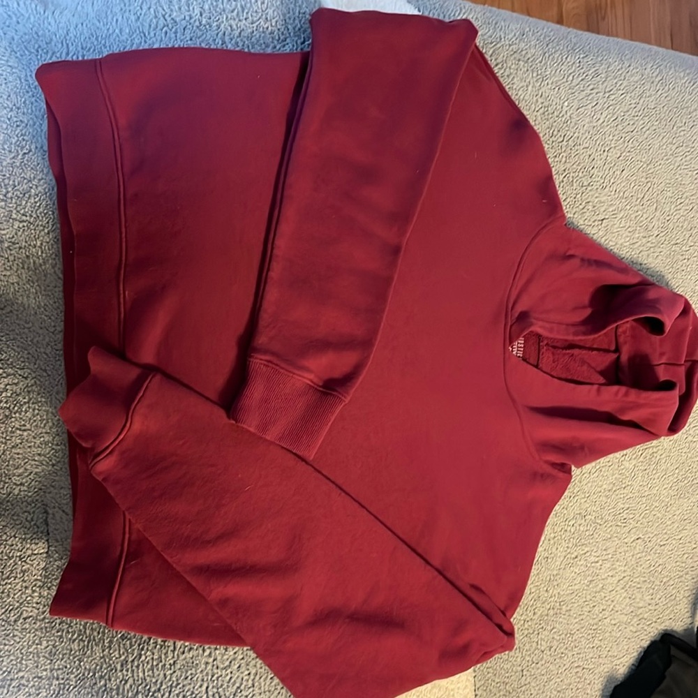 Justice active hoodie maroon size 18/20